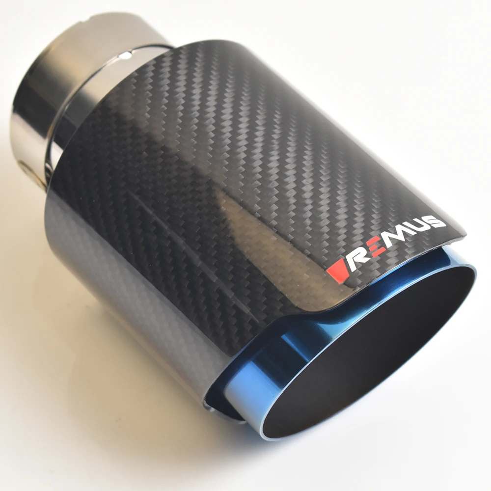 VREMUS escape fibra de carbono azul para coche modificado - imagen 2