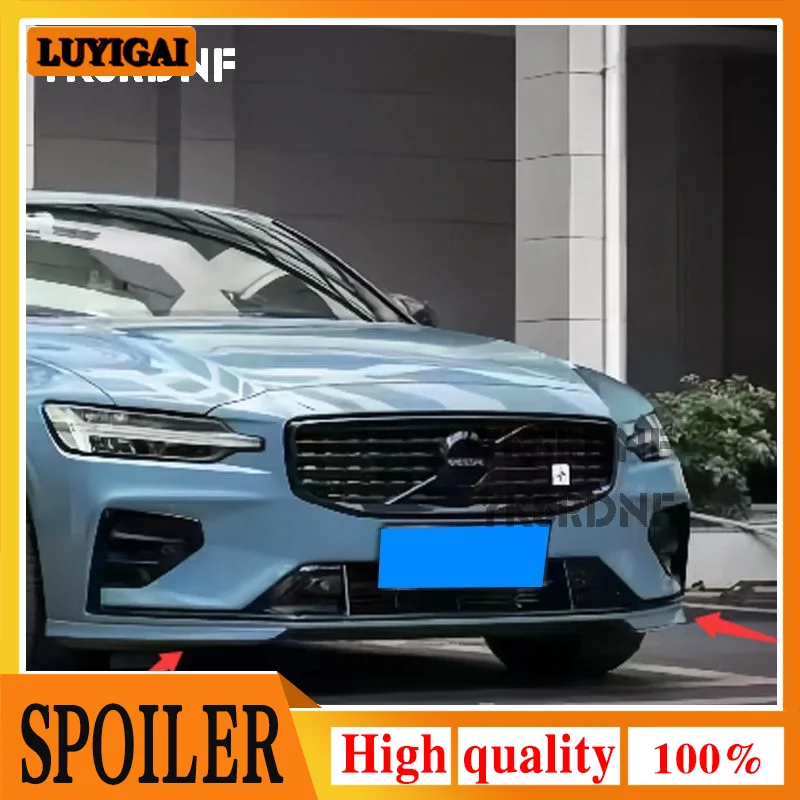Labio delantero y alerón de maletero efecto carbono para Volvo S60/V60 2021-2025