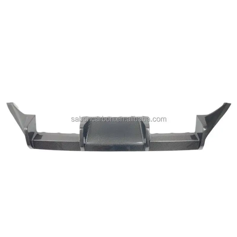 Difusor trasero BMW G87 M2 estilo MP con 2 aletas de fibra de carbono - imagen 2