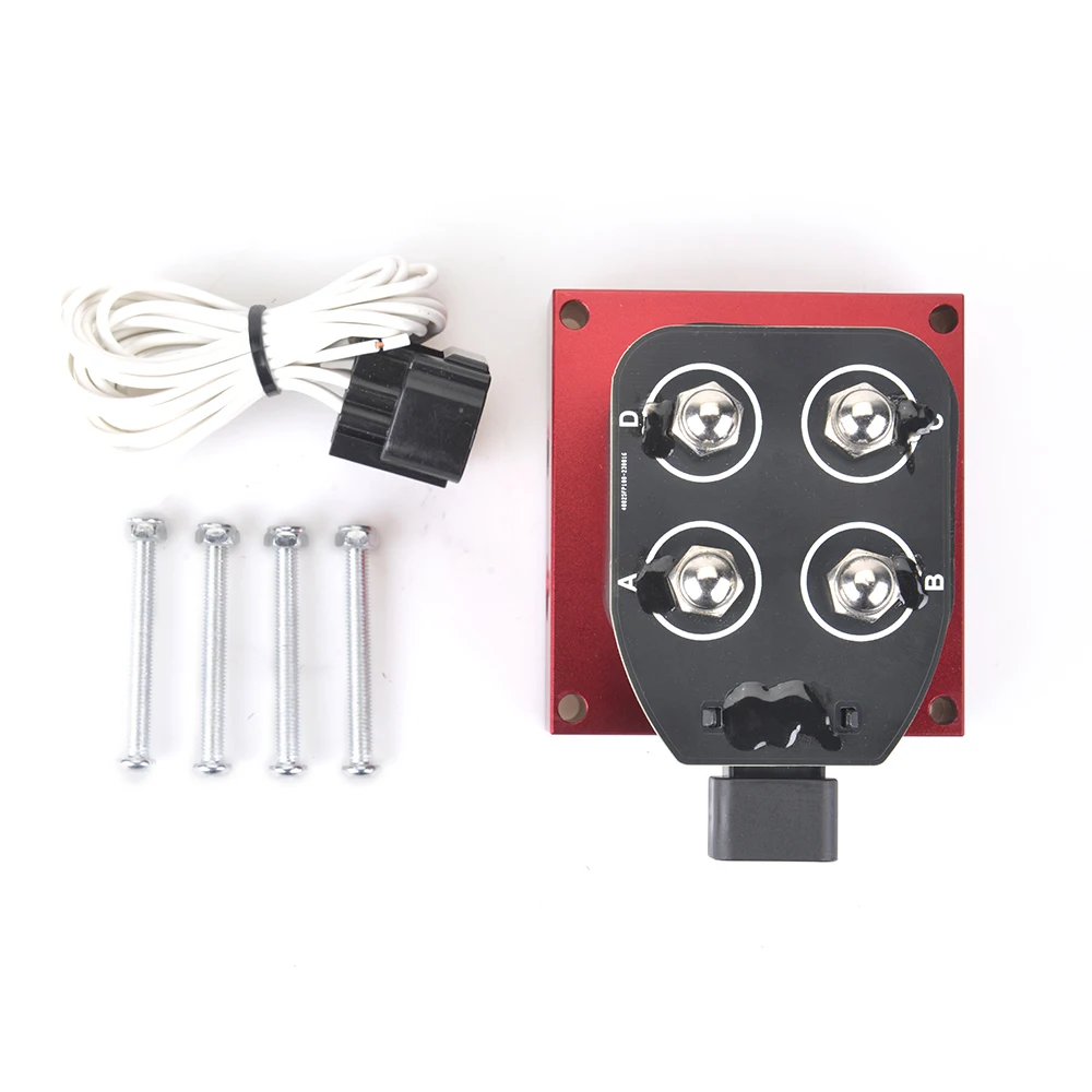 Válvula colectora suspensión neumática roja con control rápido NPT