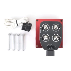 Válvula colectora suspensión neumática roja con control rápido NPT