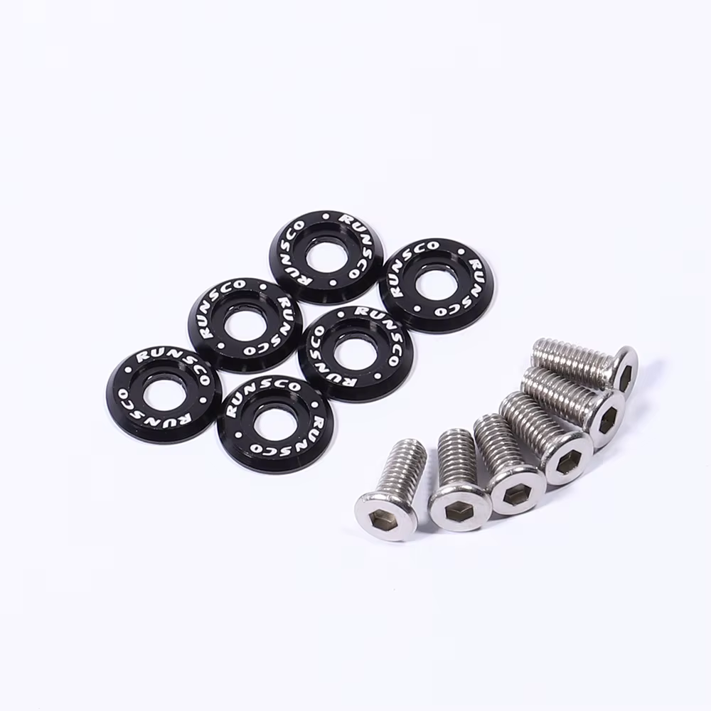 Runsco M6 Tornillos de matrícula y arandelas Honda Nissan BMW - imagen 4