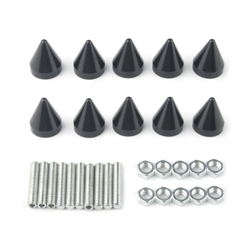 Juego pernos matrícula coche estilo punta aluminio M6 - imagen 2