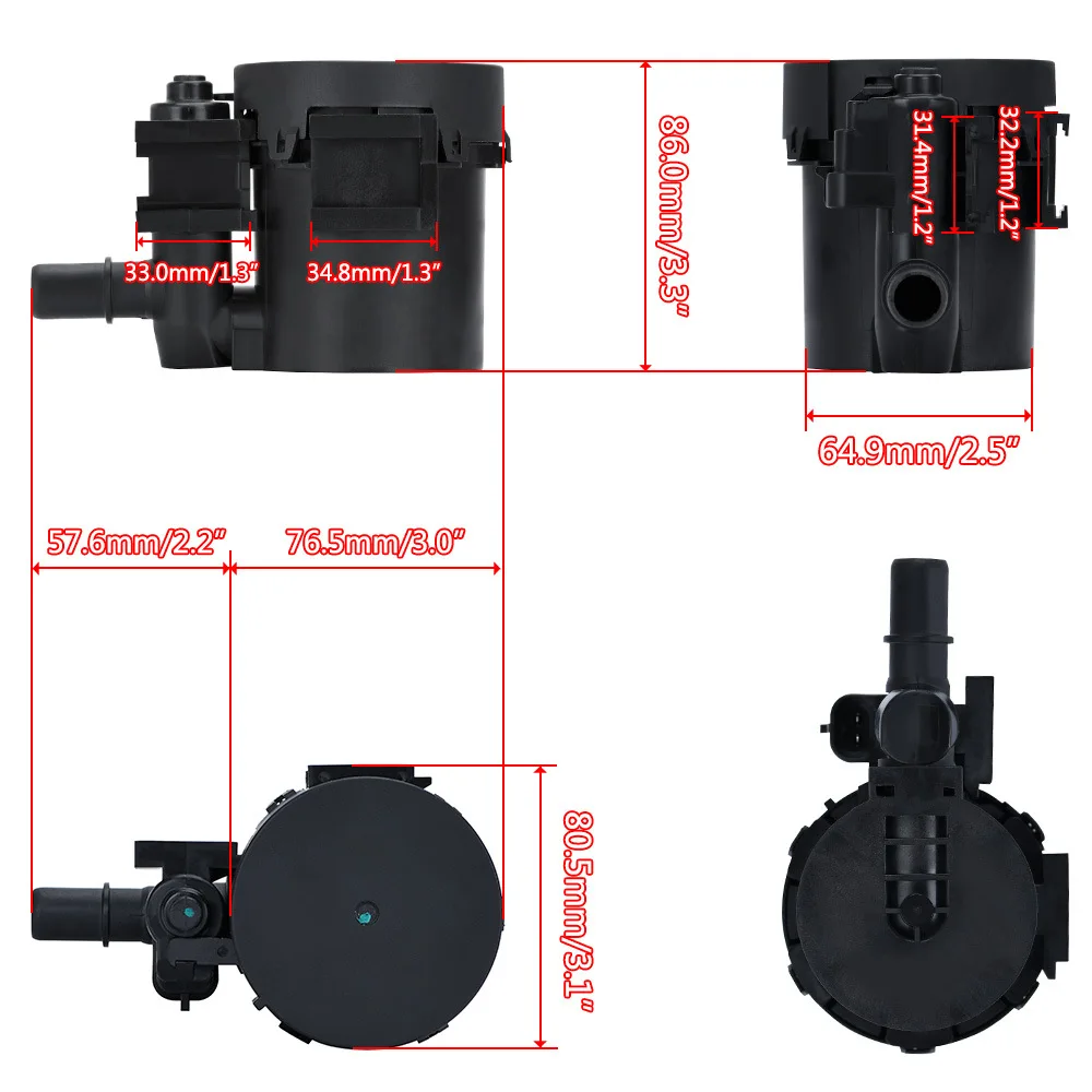 Válvula Solenoide de escape de purga del tanque de vapor EVAP 25932571 para 03-10 GMC Cadillac Hummer - imagen 2