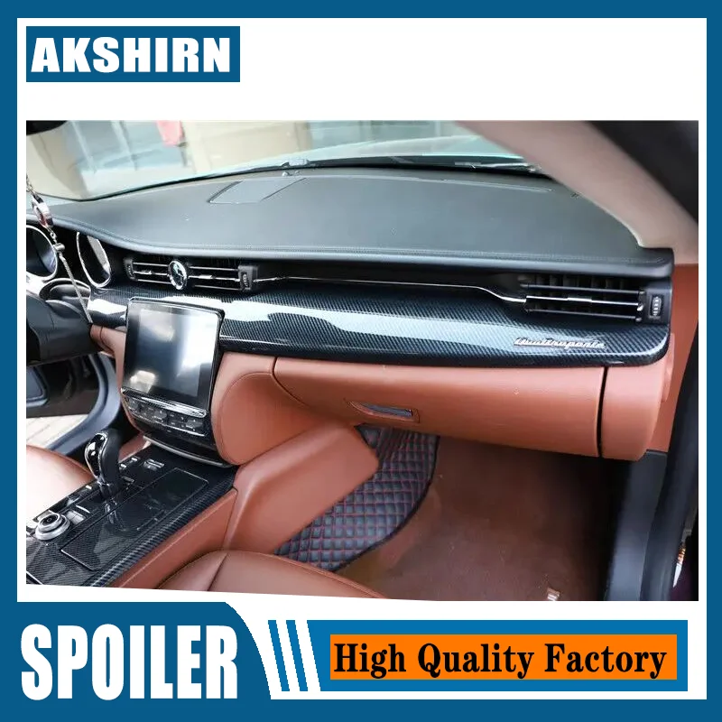 Embellecedor consola central carbono ABS Maserati Quattroporte 2014-2021