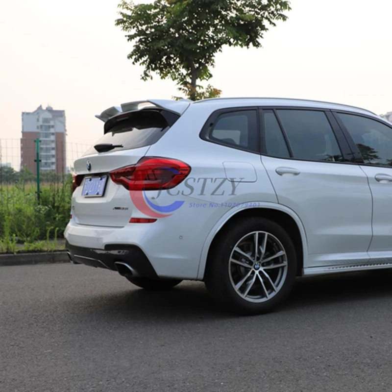 Para Bmw X3 iX3 X3M G01 G08 F97 2018-2024 ABS plástico negro carbono tapa trasera del maletero alerón alas accesorios exteriores