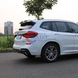 Para Bmw X3 iX3 X3M G01 G08 F97 2018-2024 ABS plástico negro carbono tapa trasera del maletero alerón alas accesorios exteriores