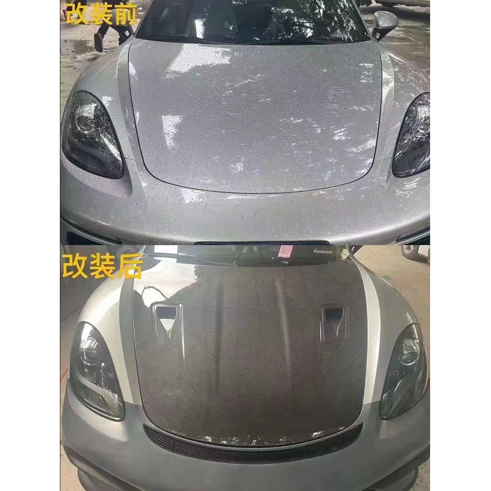 Capó delantero de fibra de carbono Porsche 718 Cayman 2018