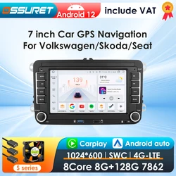 Kit autoradio Android 2DIN con GPS WiFi y Carplay – VW Golf 6, Passat, Octavia