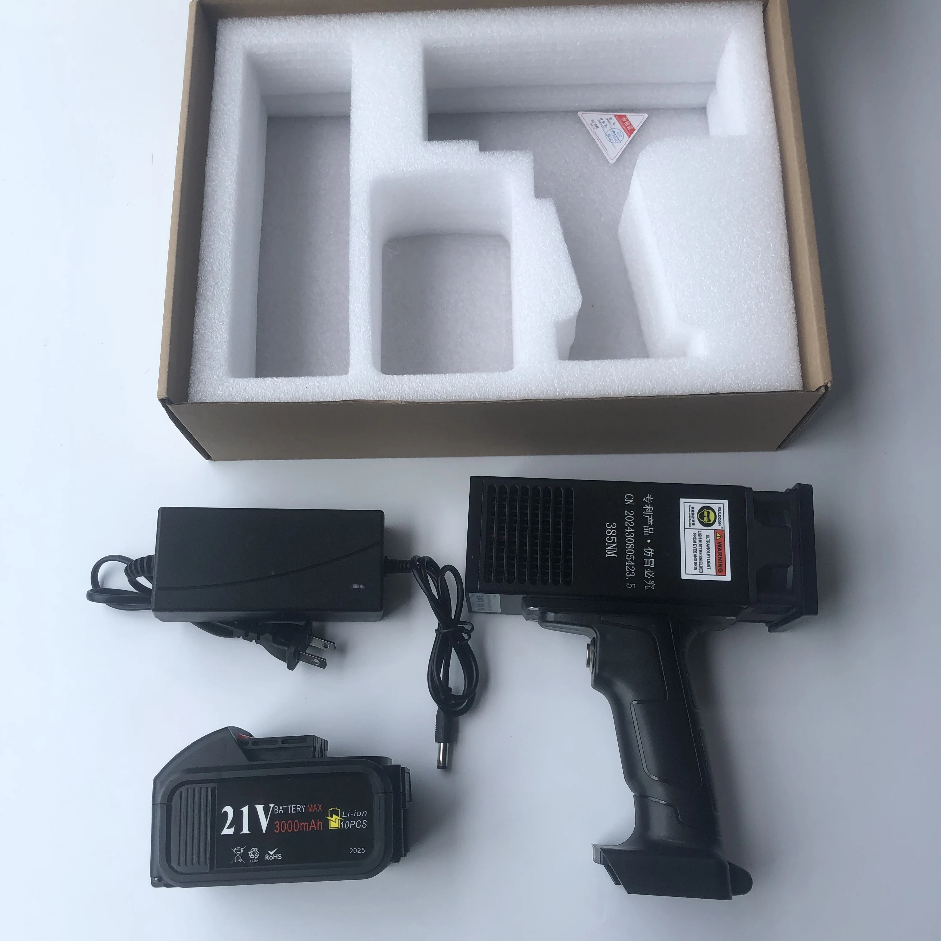 Lámpara UV LED recargable para detectar fallos de pintura de coche