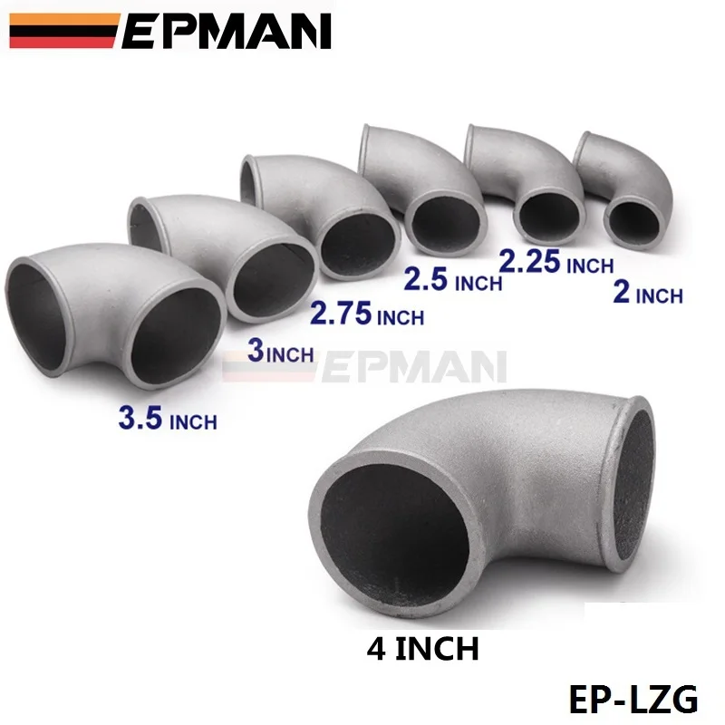 Tubo de codo de aluminio fundido de 2,5 ", Intercooler de 90 grados, curva Turbo ajustada para BMW E36 M3/325i/ is/ iX 92-99 93 94 95 EP-LZG25 - imagen 3