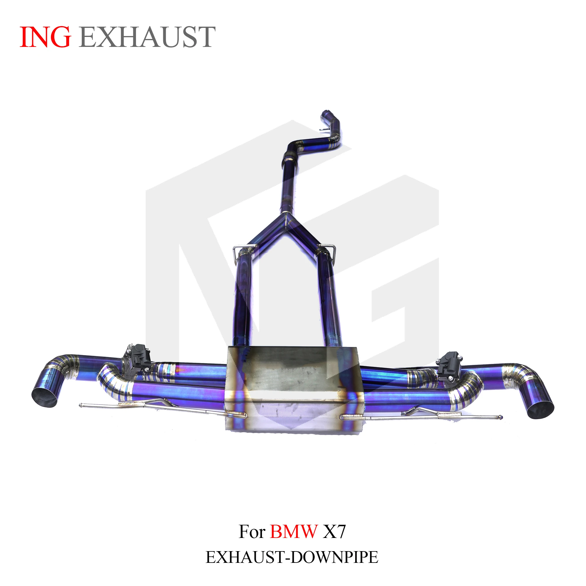 ING Silenciador de válvula de aleación de titanio Catback para BMW X7 G07 3.0T Sistema de escape de rendimiento