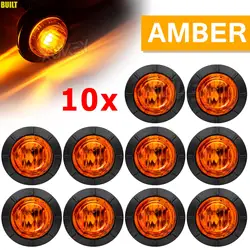 Luz LED de posición lateral ámbar 12V-24V para camión y caravana
