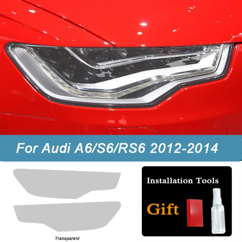Vinilo ahumado protector para faros Audi A6 C7 S6 RS6 2012-2018 - imagen 5