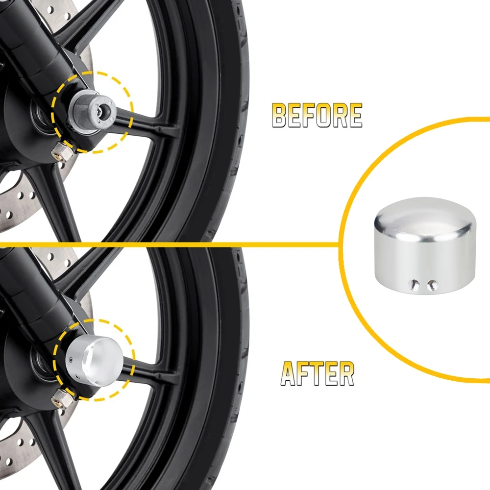 Tapa de tuerca eje delantero ajustable para Harley Sportster 883/1200 - imagen 3