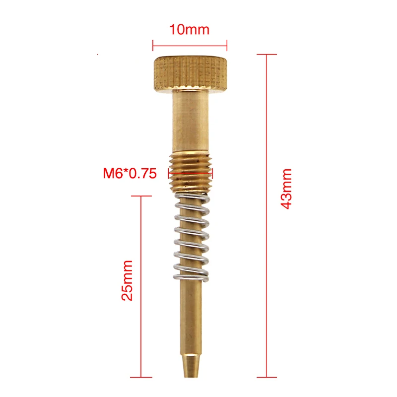 Kit tornillos ajuste aire CNC aluminio carburador Keihin PWK - imagen 4