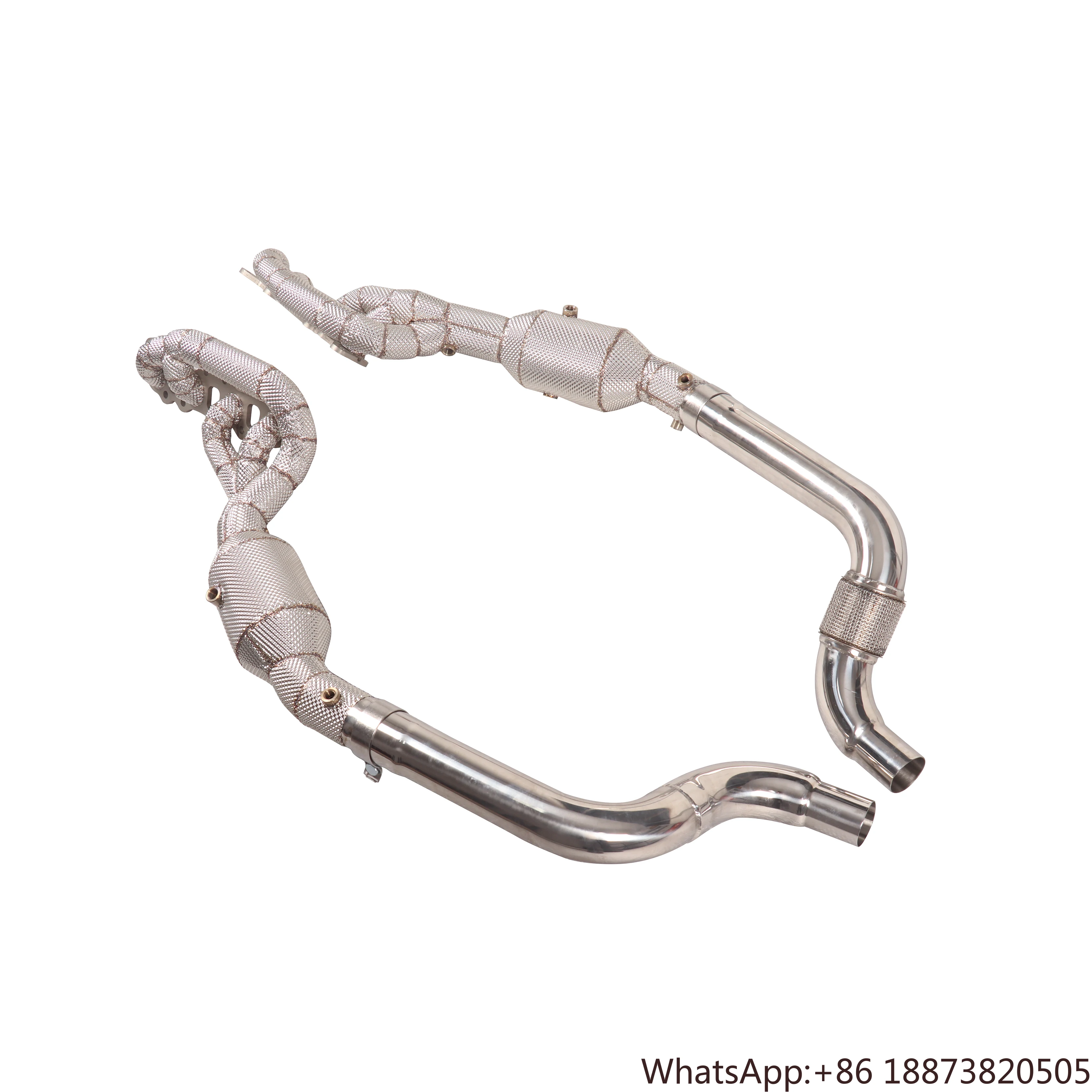 Colector escape tubular inoxidable Mustang GT 5.0L V8 2024