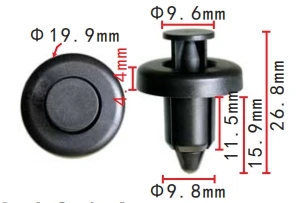 Grapas de carrocería Shhworldsea 9640052 para Great Wall - imagen 2