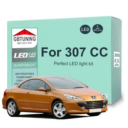 Bombillas LED interior Canbus para Peugeot 307 CC (2003-2009)