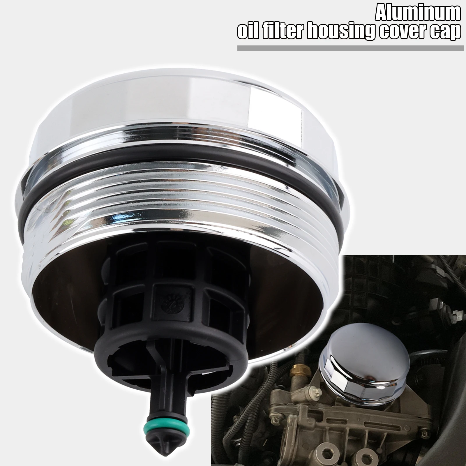Tapa filtro aceite aluminio BMW 11427525334 – X3 X5 X6 328i 528i - imagen 5
