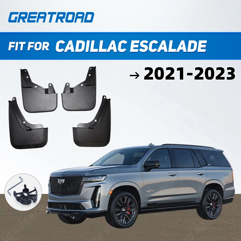 Guardabarros de coche para Cadillac Escalade 2021 2022-2023 guardabarros protectores contra salpicaduras guardabarros