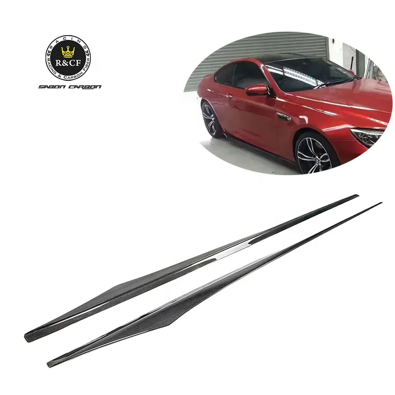 Faldones laterales de fibra de carbono para BMW M6 F06/F12/F13