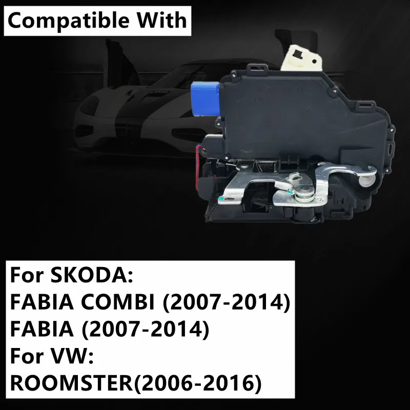 Actuador de cerradura Skoda Fabia Combi 2007-2014 y Roomster 2006-2016 - imagen 2