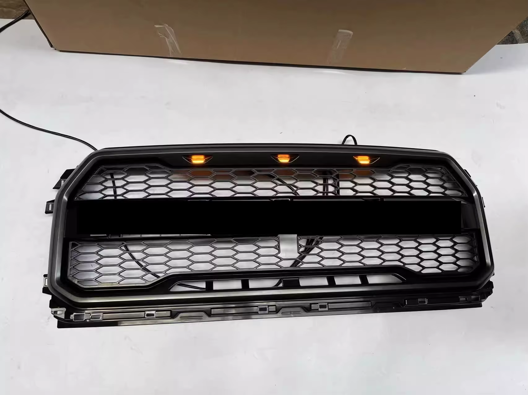 Malla de parrilla delantera Ford F-150 Raptor 2017-2020 con luz LED