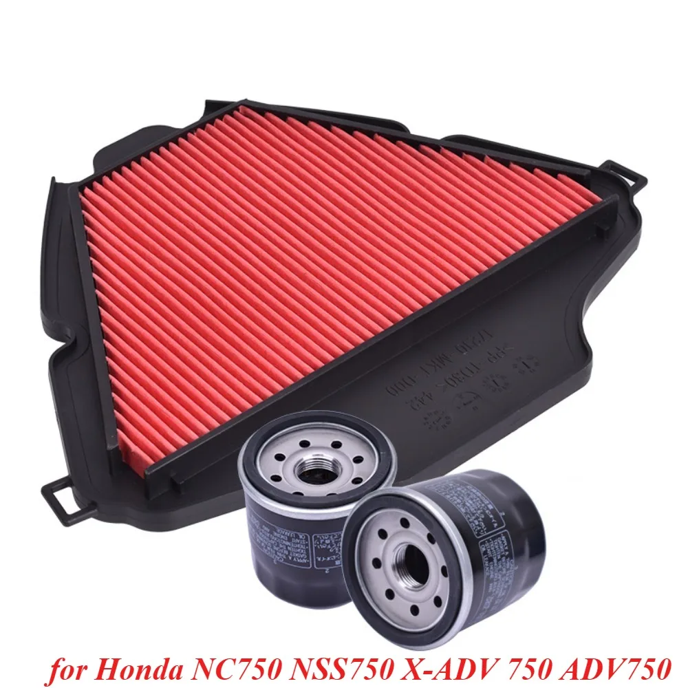 17210-MKT-D00 A1717 Kit de filtro de aceite limpiador de filtro de aire para motocicleta 15410-MCJ-003 para Honda NC750 NSS750 X-ADV 750 ADV750