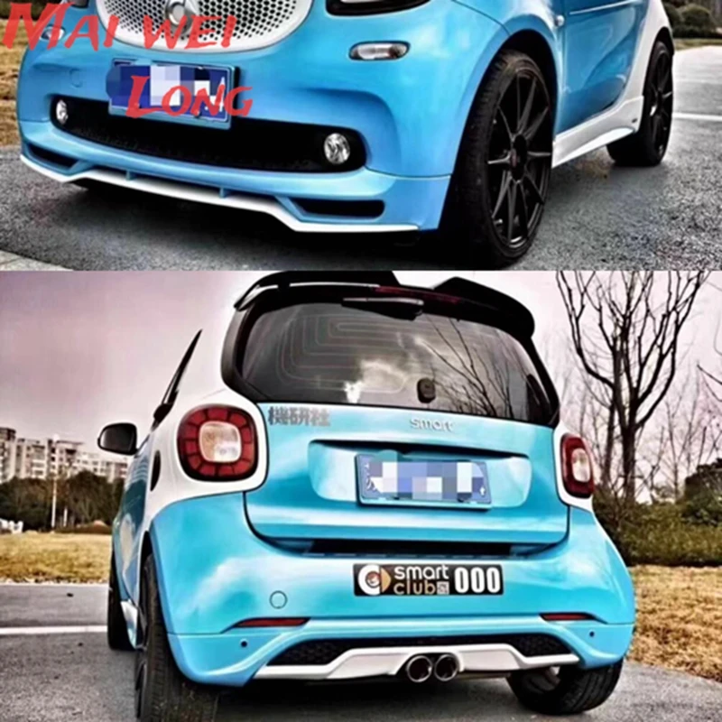 Kit carrocería Smart Forfour 453 sin pintar – faldones laterales y alerón - imagen 2