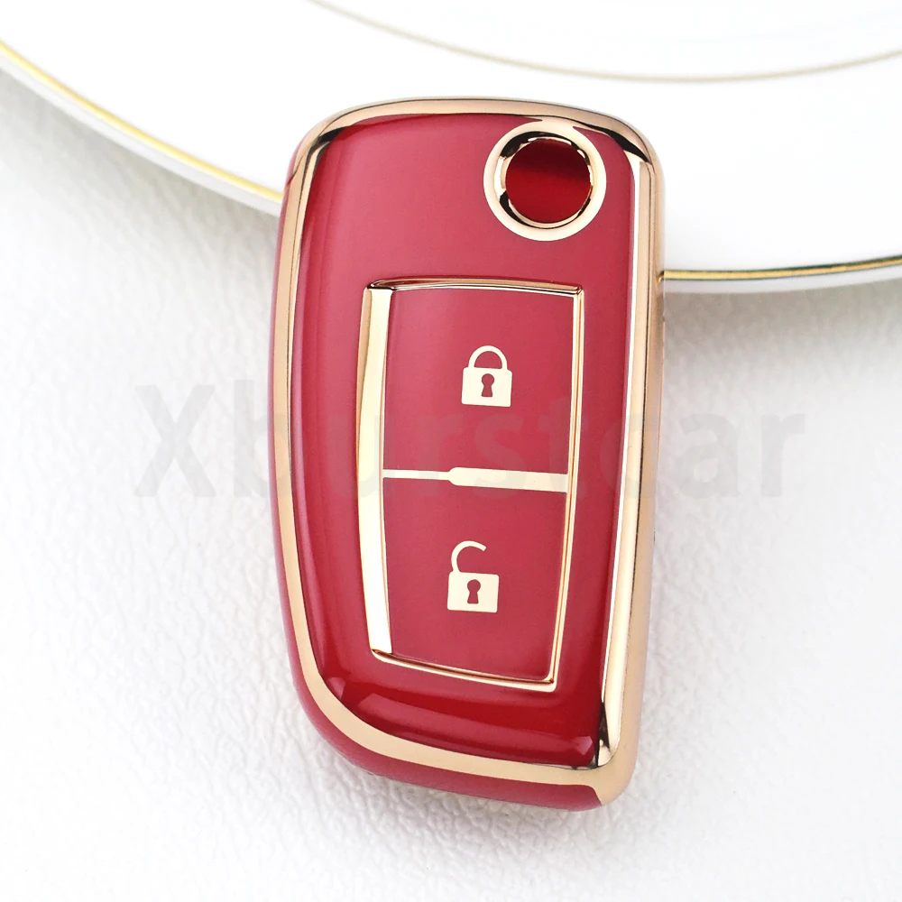 Funda de TPU colocada en una llave de coche