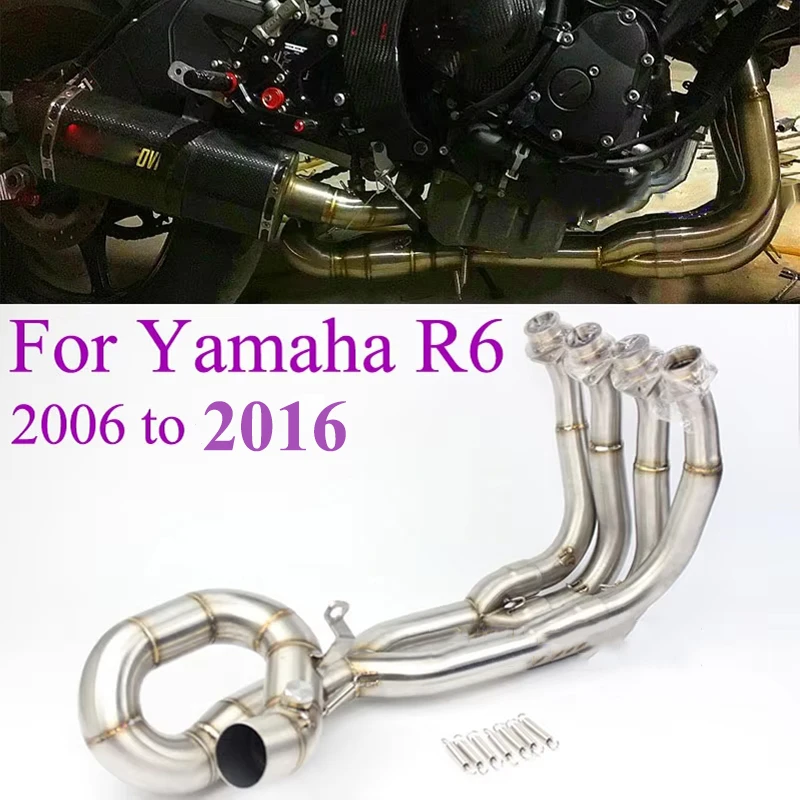 Tubo Enlace 51MM Yamaha R6 2006-2016 Sin Silenciador