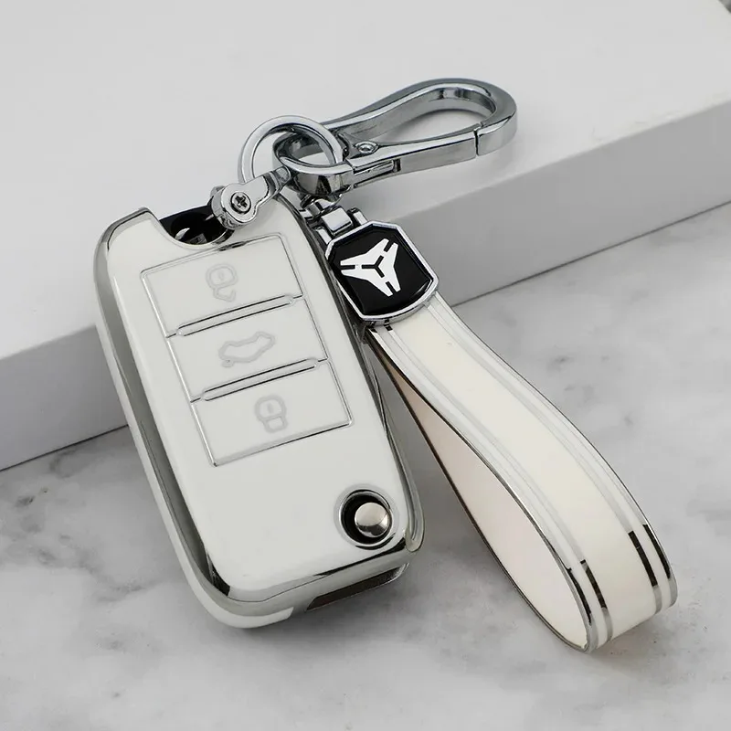 Funda de llave para coche MG3, MG5, MG6, MG7 y ZS – TPU abatible