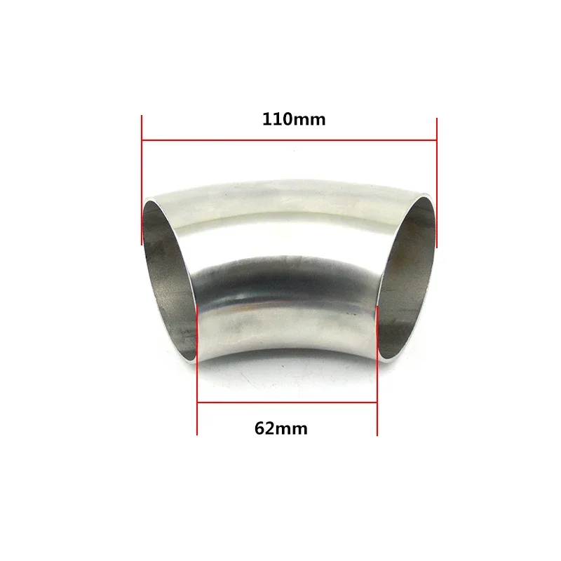 Codo escape 45° acero inoxidable 63mm - imagen 2