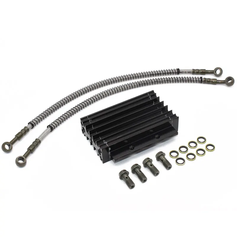 Radiador aceite aluminio con tubos para motocross Honda CRF 125cc - imagen 5