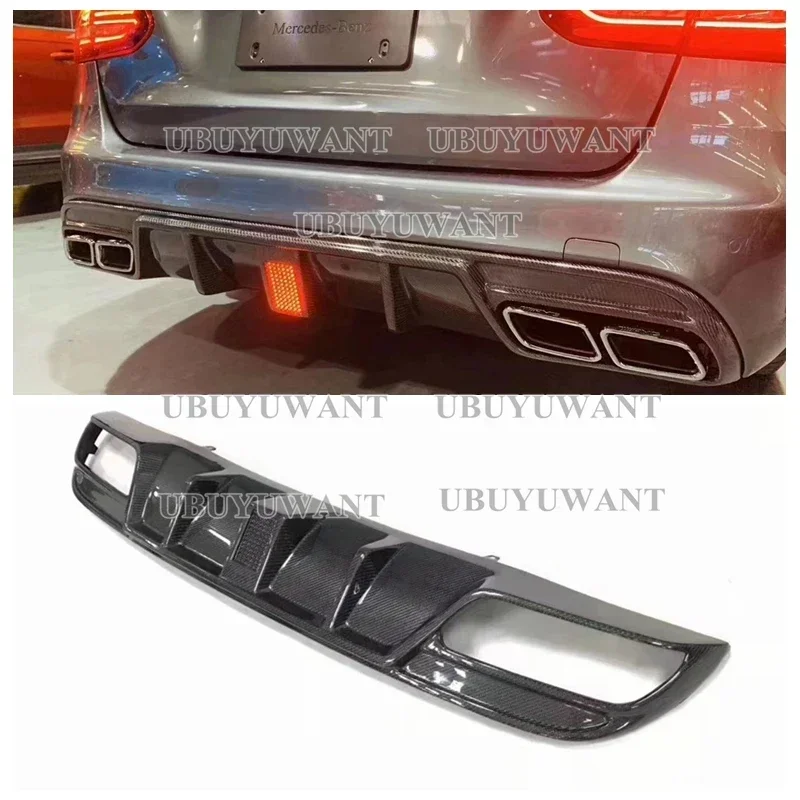 Difusor trasero fibra de carbono para Mercedes W205 Clase C 2014-2019 - imagen 3