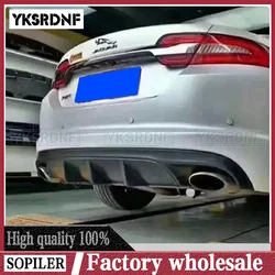 Para Jaguar XF Sport parachoques trasero difusor labio Real fibra de carbono alerón divisor cuerpo Kit 2009 2010 2011 2012 2013 2014 2015
