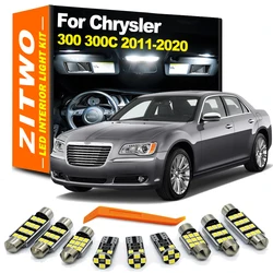 17 Uds Kit de luz Interior LED para Chrysler 300 300C 2011 2012 2013 2014 2015 2016 2017 2018 2019 2020 bombillas LED accesorios de coche