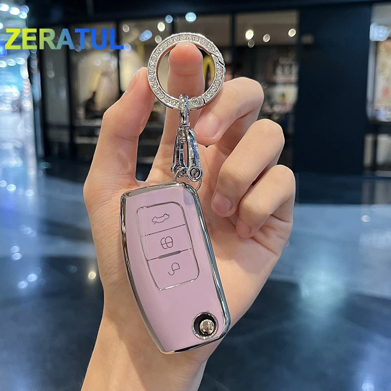 Carcasa llave Ford Focus Mondeo Kuga TPU 3 botones