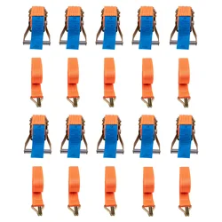 Correas de trinquete 5 t x 6 m con gancho de garra