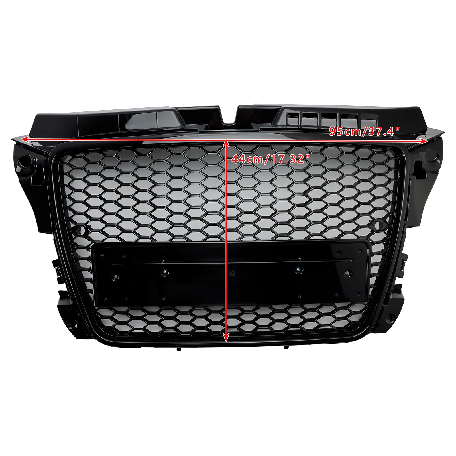 Parrilla delantera tipo panal estilo RS3 para Audi A3 8P 2008-2013 - imagen 3