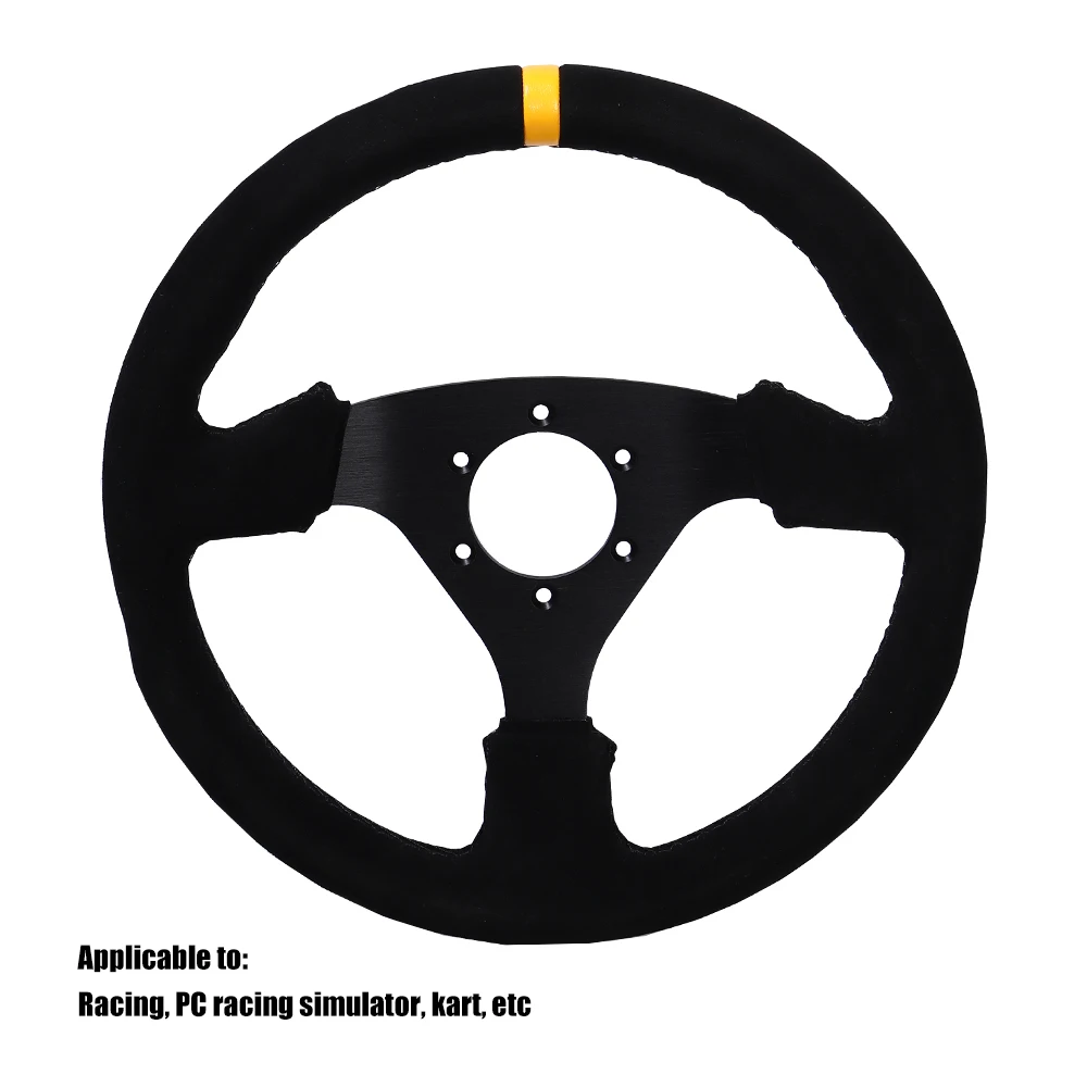 Aro de volante con acabado de ante para drift y gaming