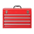 4 drawers red