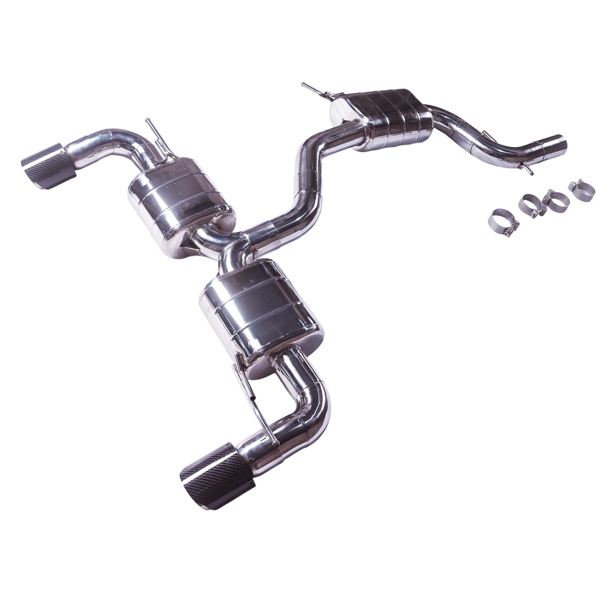 Sistema de escape completo en acero inoxidable SUS304
