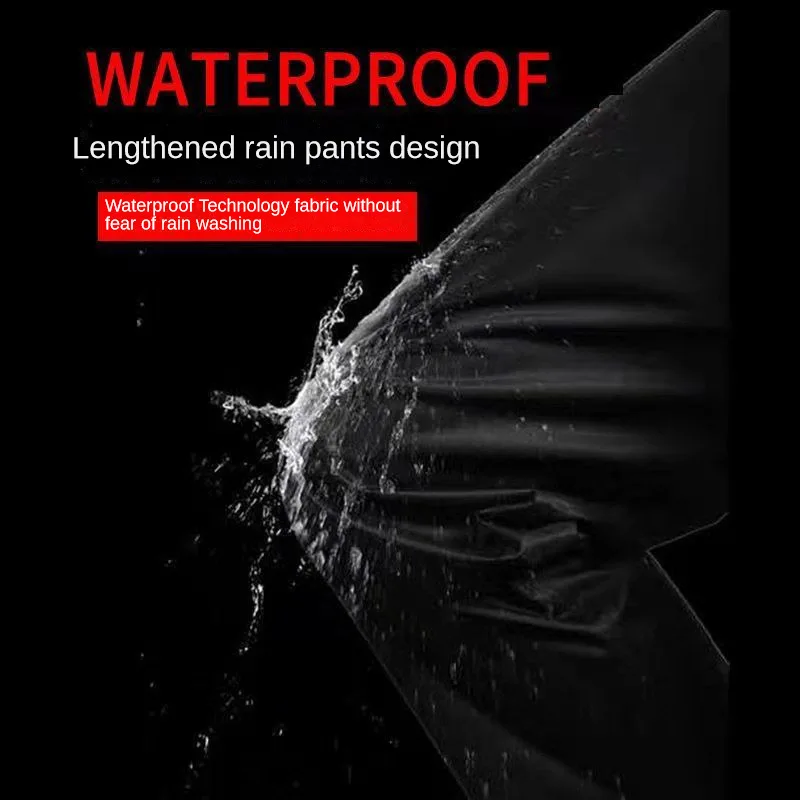 Traje de lluvia para moto, bici eléctrica y equitación con reflectante - imagen 4