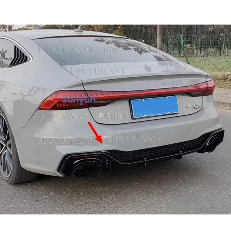 Difusor trasero con alerón labio - Audi A7 S7 Sline 2019-2020 - imagen 3