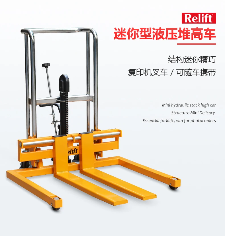 Carretilla elevadora portátil manual hidráulica para carga y descarga