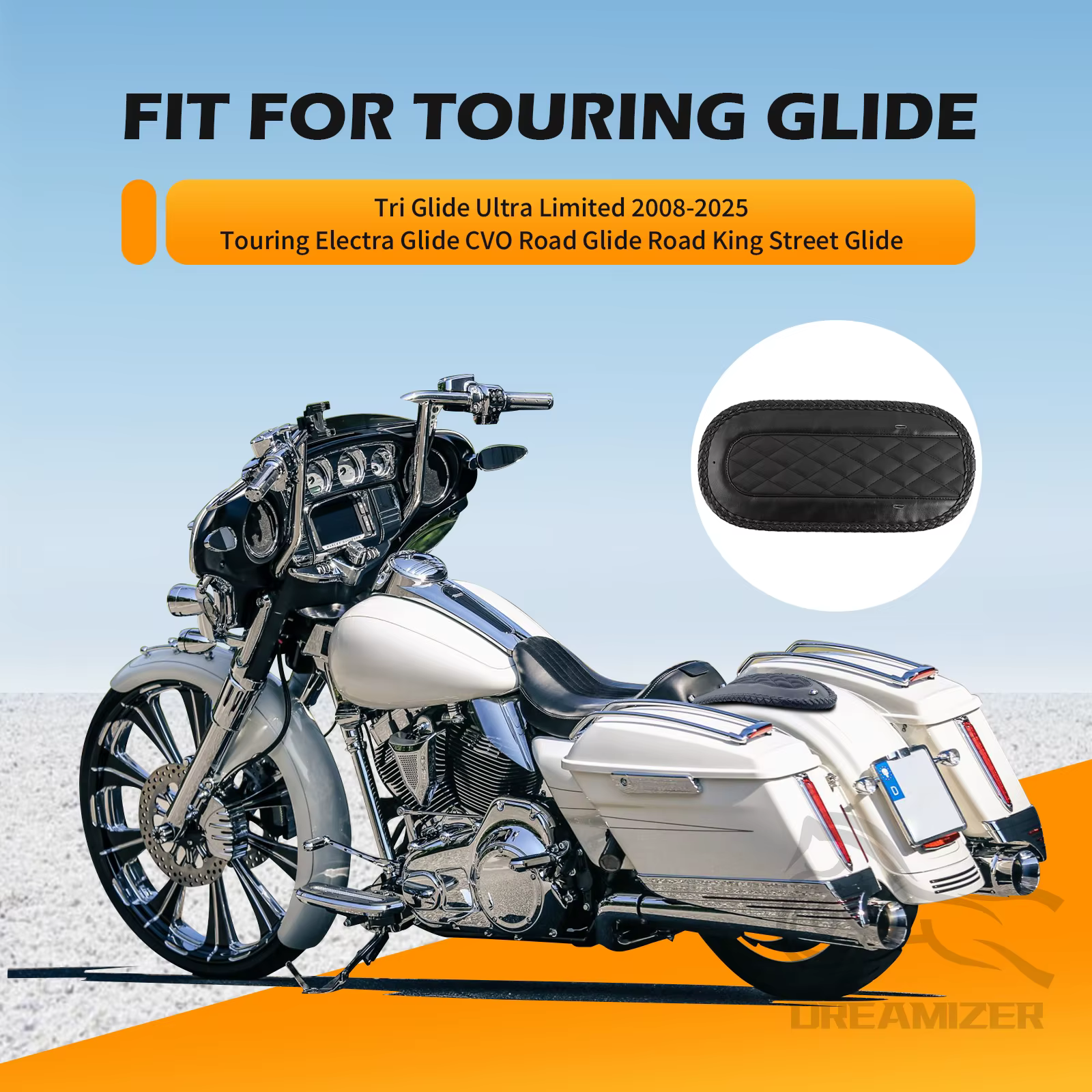 Babero de guardabarros trasero Harley-Davidson Touring 2008-2025 - imagen 2
