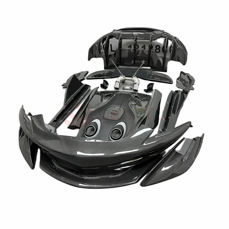 Kit body kit fibra carbono McLaren 570S 570GT 540C 600LT parachoques faldón capó ala
