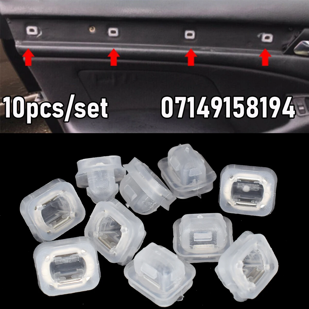 Clips de moldura BMW Serie 3 E46 E90 E91 E92 E93 X3 X5 E53 - imagen 5